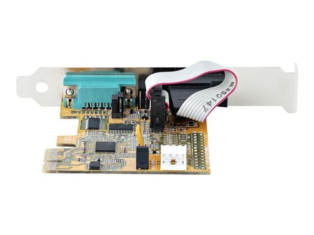 StarTech.com 2-Port PCI Express Serial Card, Dual Port PCIe to RS232 (DB9) Serial Interface Card, 16C1050 UART, Standard or Low Profile Brackets, COM Retention, For Windows & Linux - PCIe to Dual DB9 Card (21050-PC-SERIAL-CARD) - serial adapter - PCIe 2.0 - Image 4