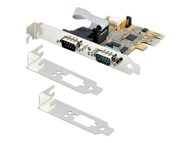 StarTech.com 2-Port PCI Express Serial Card, Dual Port PCIe to RS232 (DB9) Serial Interface Card, 16C1050 UART, Standard or Low Profile Brackets, COM Retention, For Windows & Linux - PCIe to Dual DB9 Card (21050-PC-SERIAL-CARD) - serial adapter - PCIe 2.0 - Image 7