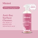 Miniml Eco Antibacterial Surface Cleaner Spray 750ml – Grapefruit thumbnail 4
