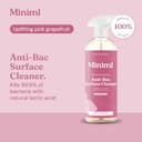 Miniml Eco Antibacterial Surface Cleaner Spray 750ml – Grapefruit thumbnail 5