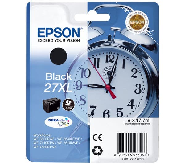 Epson 27XL - XL - black - original - ink cartridge
