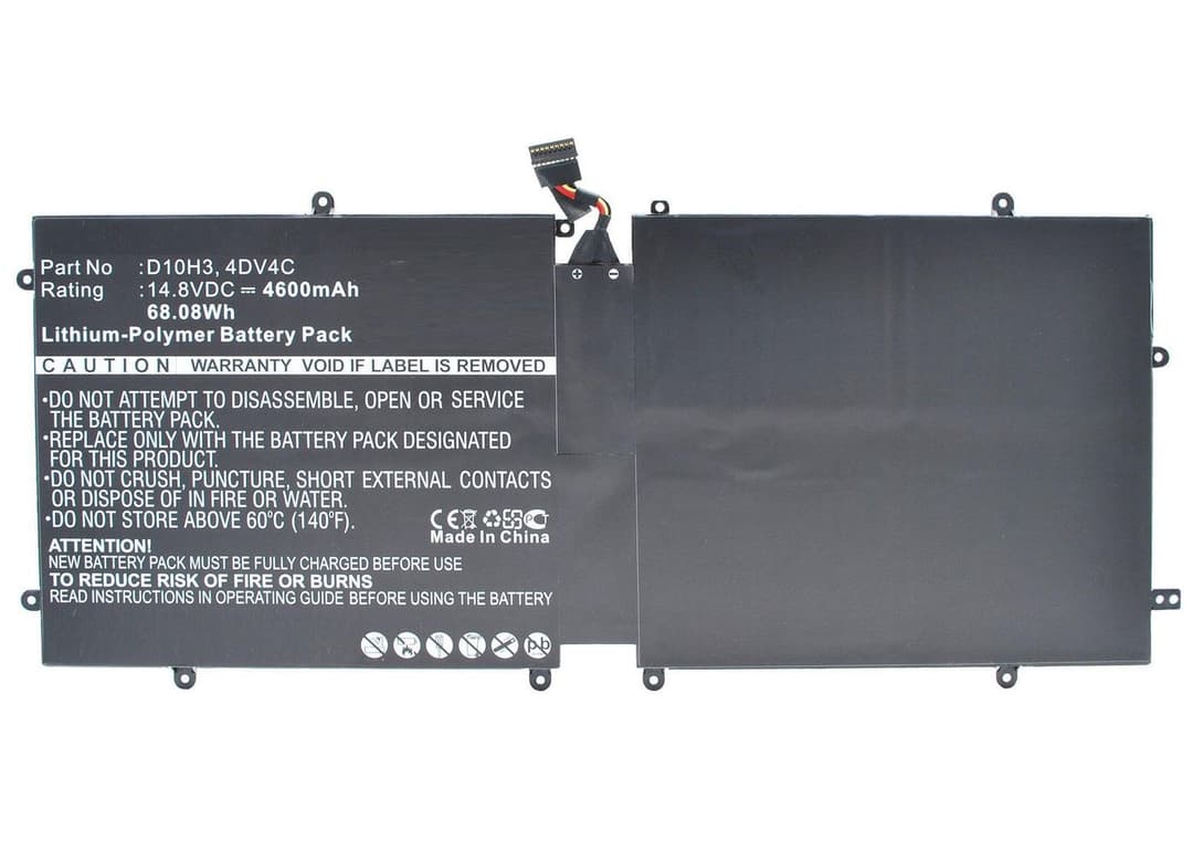 CoreParts MBXDE-BA0065 Replacement Laptop Battery for Dell XPS 18 / 1810 / 1820, 14.8V 4600mAh Li-Pol, Black - Image 1