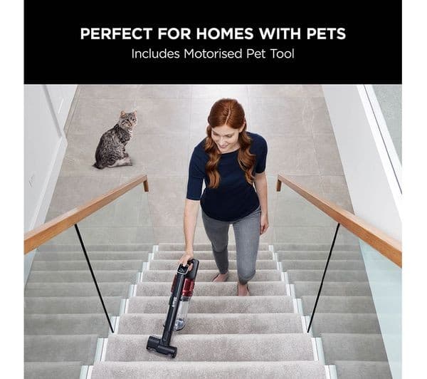 Shark IZ300 Anti Hair Wrap Cordless Stick Vacuum Cleaner with Pet Tool - Black & Red - Image 9