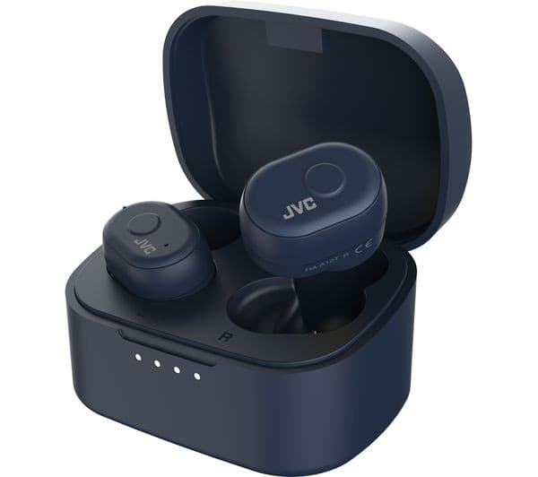 JVC HA-A10T True Wireless Bluetooth Earphones with Memory Foam Earpieces - Blue - Image 2