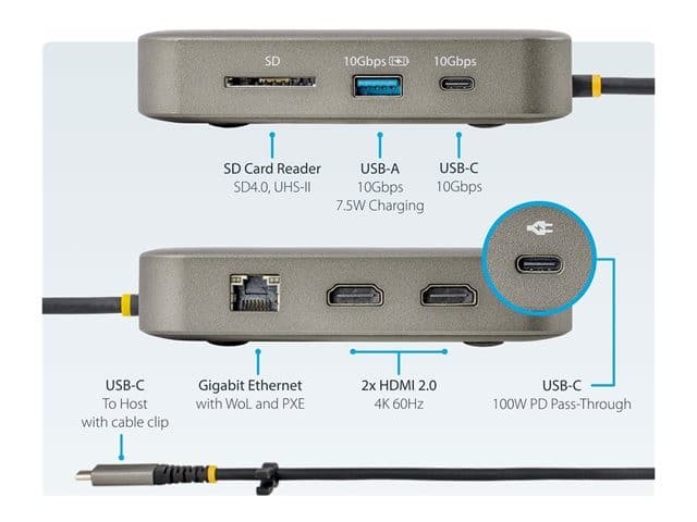 STARTECH USB-C Multiport Docking Station Space Grey - Image 6