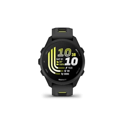 Garmin Forerunner 170 Music 43mm GPS Running Smartwatch - Black/Amp Yellow - Image 2