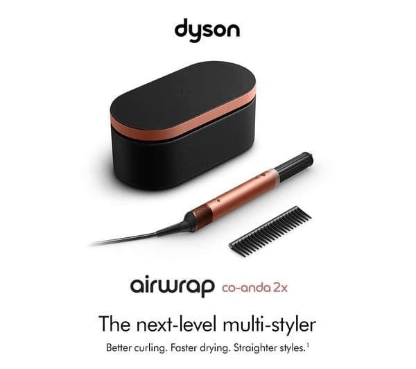 Dyson Airwrap Co-anda2x Multi-Styler & Dryer for Curly + Coily Hair - Amber Silk & Pink Champagne - Image 2