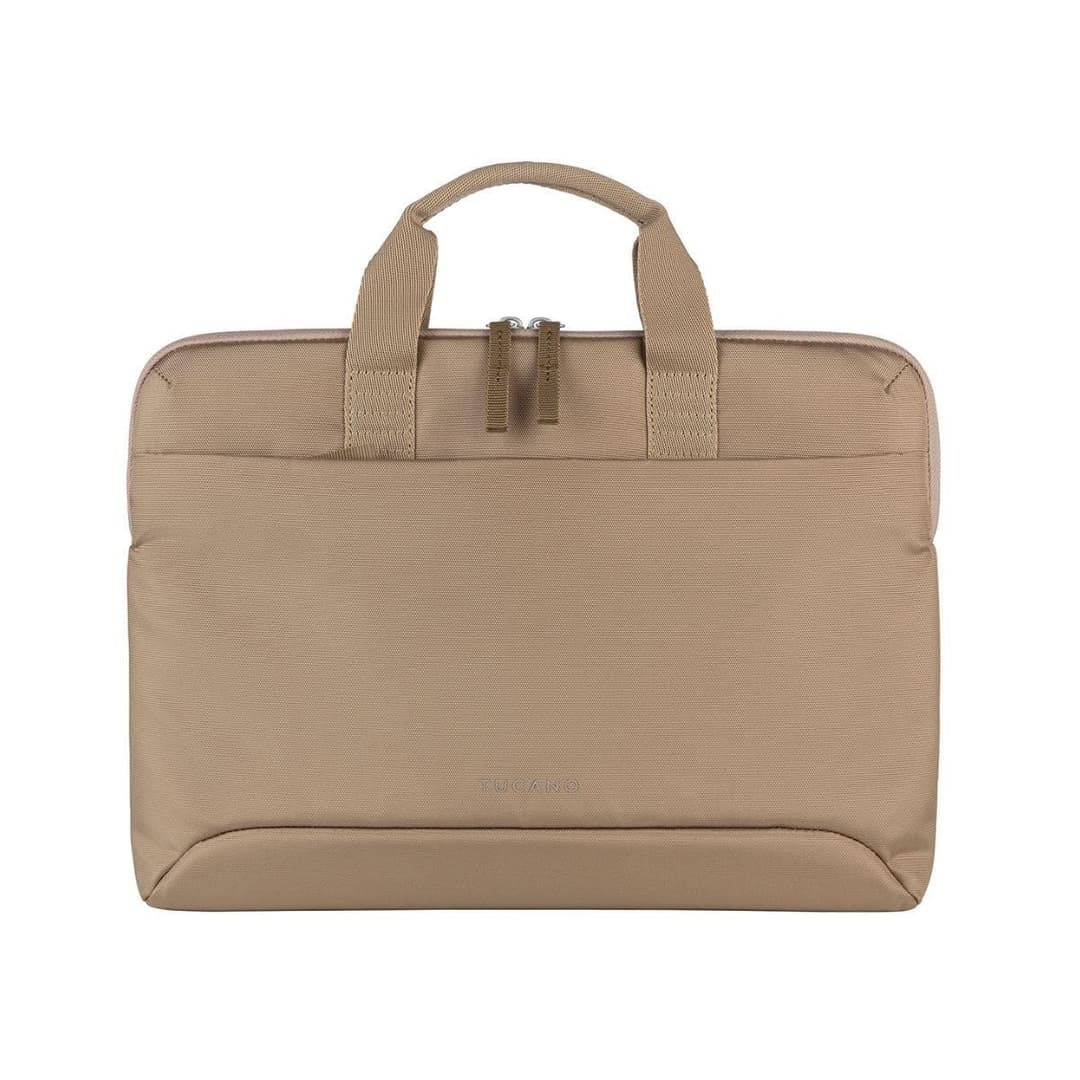 Tucano Smilza Super Slim Laptop Bag for 13-14 Inch Laptops, MacBook Compatible - Beige - Image 1