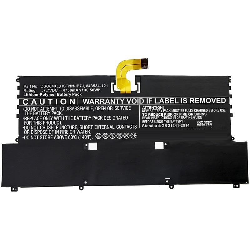 CoreParts Replacement Battery for HP Spectre 13 (2016), 4550mAh, 34.58Wh, Black