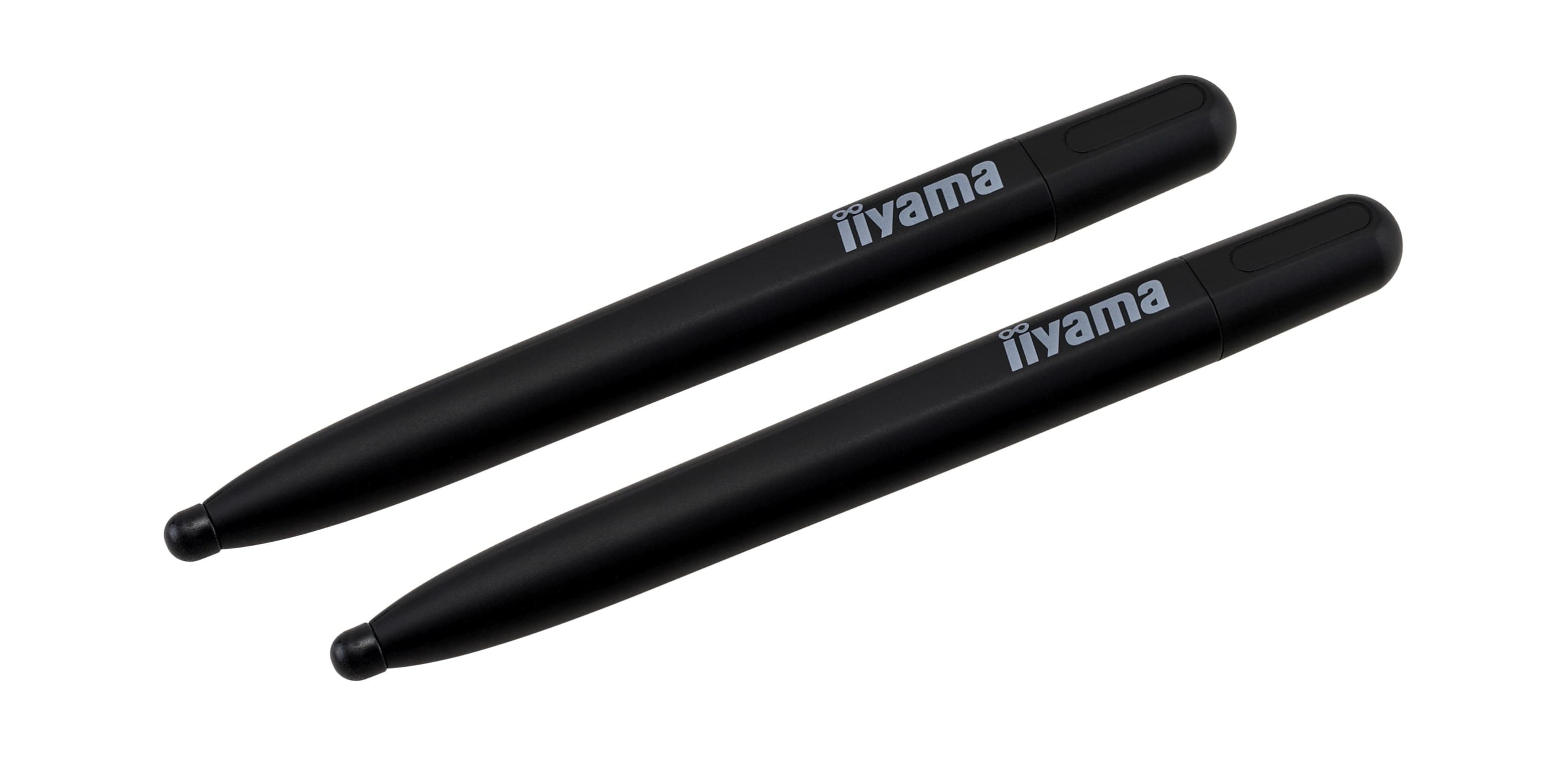 iiyama STYLUS-P08 Stylus Pens for TE68/TE03/TE04 Series Interactive Displays, 2-Pack - Black (STYLUS-P08)