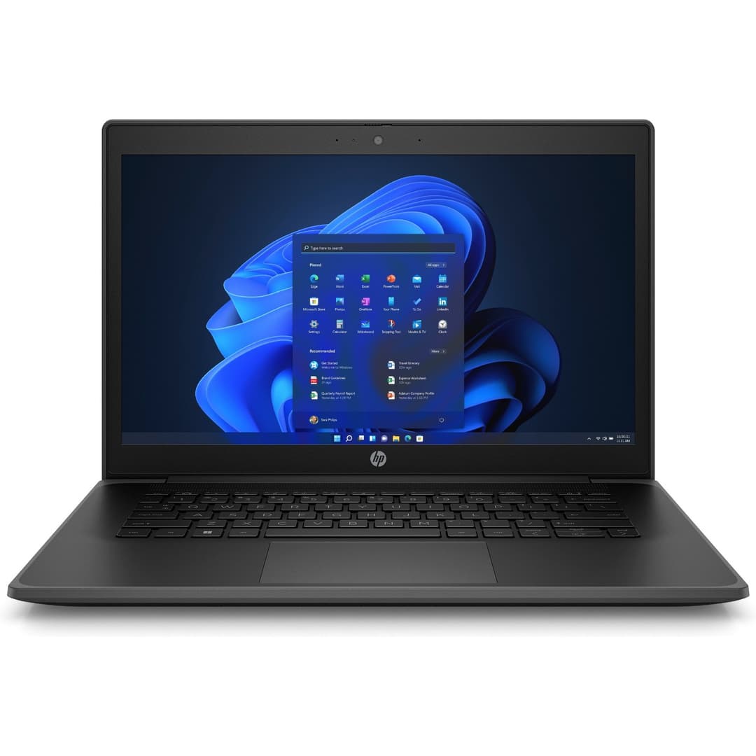 HP ProBook Fortis G9 Intel® Celeron® N N5100 Laptop 35.6 cm (14") HD 4 GB DDR4-SDRAM 128 GB SSD Wi-Fi 6 (802.11ax) Windows 11 Pro Black - Image 1