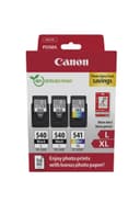 Canon PG-540L x2 / CL-541XL Photo Value Pack 5224B015 Ink Cartridge 3 pc(s) Original High Yield Black, Cyan, Magenta, Yellow + 50 Sheets 10x15cm (4x6in) GP-501 Glossy Photo Paper thumbnail 1