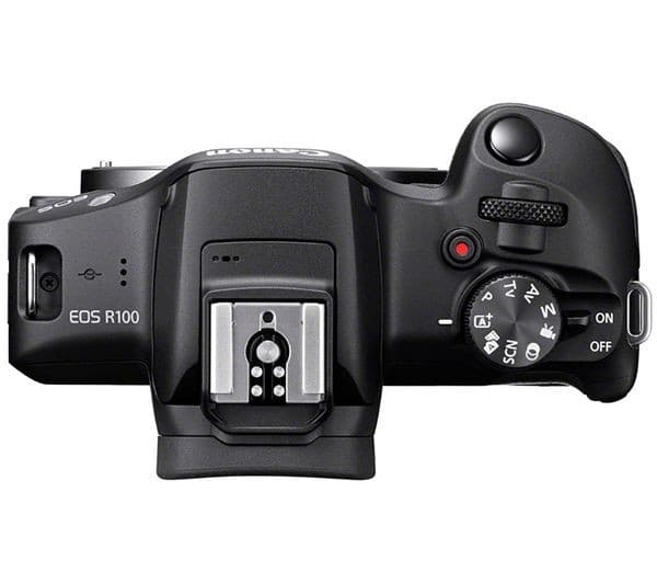 Canon EOS R100 24.1MP APS-C Mirrorless Camera with RF-S 18-45mm f/4.5-6.3 IS STM Lens - Black - Image 5