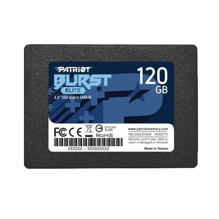 Patriot Burst Elite 120GB Internal SSD - SATA 3 2.5  - Solid State Drive - PBE120GS25SSDR