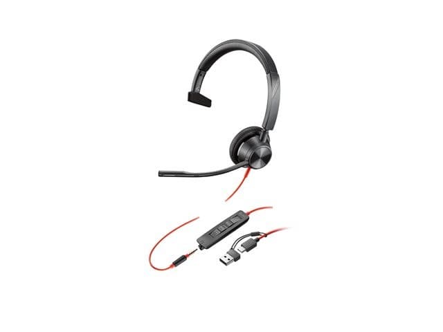 HP Poly Blackwire 3315 - headset - 3.5 mm jack, USB-C - Image 3
