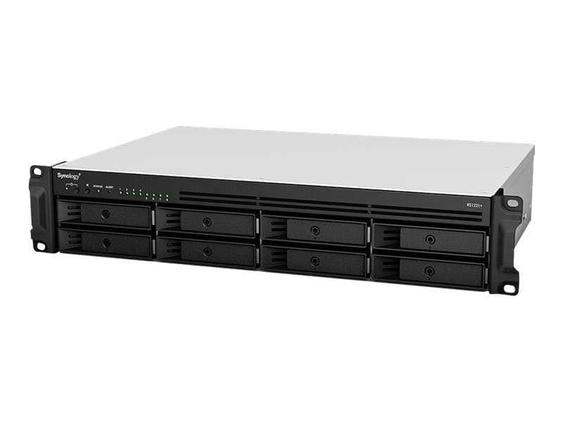 Synology RackStation RS1221+ 8-Bay 2U Rackmount NAS Server - Diskless, AMD Ryzen V1500B, 4GB DDR4 ECC - Image 1