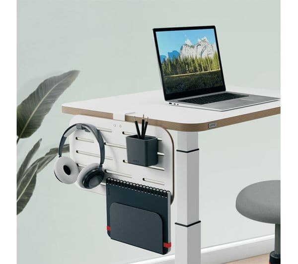 Leitz Ergo Small Pegboard Desk Organiser 65480000, 42 x 25 cm - White - Image 3
