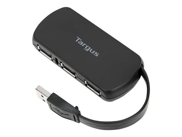 Targus 4-Port USB 2.0 Hub (ACH114EU) - Black - Image 1