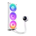 NZXT Kraken Plus 360mm ARGB  Intel/AMD AIO CPU Liquid Cooler w/ 1.54" LCD - White thumbnail 1
