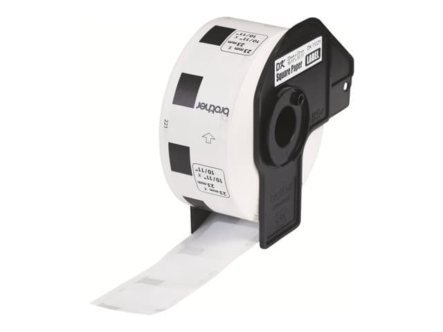 Brother DK-11221 Square Paper Labels, 23 x 23 mm, 1000 Labels - Black on White - Image 3
