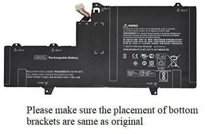 CoreParts MBXHP-BA0199 Replacement Laptop Battery for HP EliteBook x360 1020 G2 / 1030 G2, 11.55V 4700mAh 54.29Wh Li-Pol, Black - Image 1