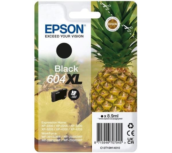 Epson 604XL High Yield Ink Cartridge - Black - Image 1