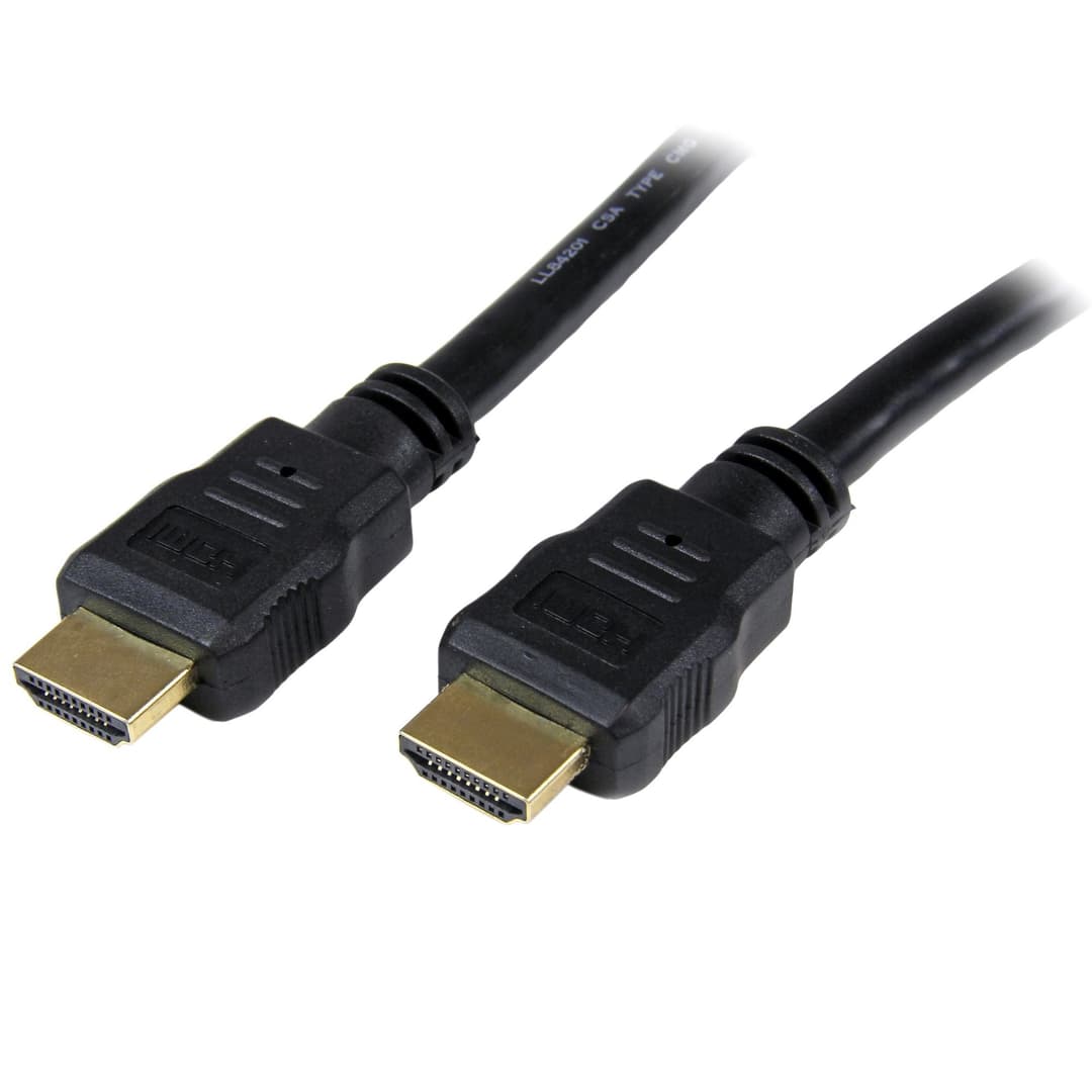 StarTech.com 5m (16.4ft) HDMI Cable - 4K High Speed HDMI Cable with Ethernet - UHD 4K 30Hz Video - HDMI 1.4 Cable - Ultra HD HDMI Monitors, Projectors, TVs & Displays - Black HDMI Cord - M/M - Image 1