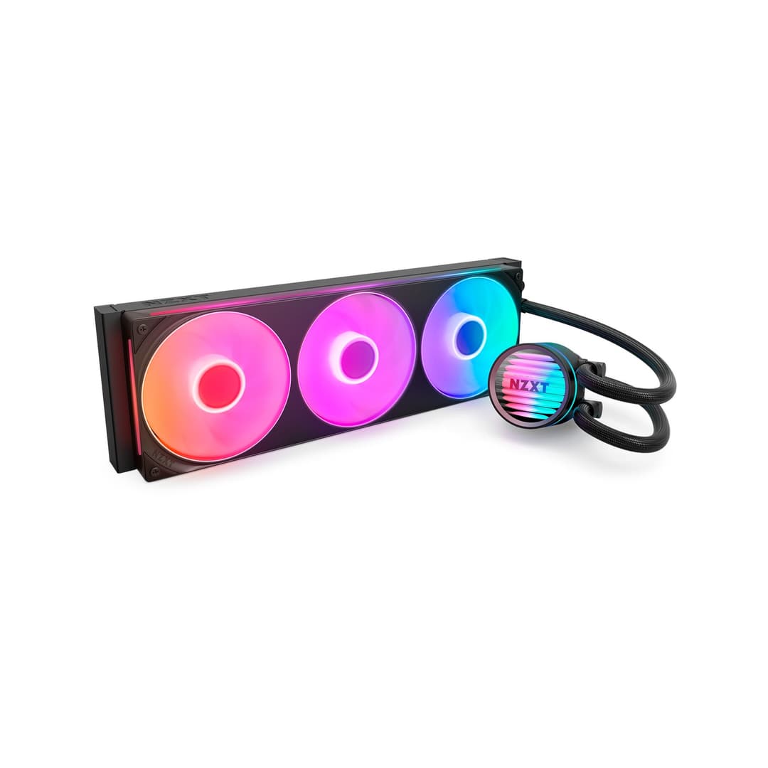 NZXT Kraken Core 360mm RGB Intel/AMD AIO Liquid CPU Cooler - Black - Image 2