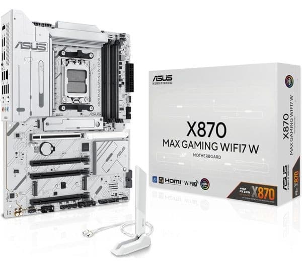 ASUS X870 MAX GAMING WIFI7 AMD AM5 DDR5 ATX Motherboard - White - Image 3