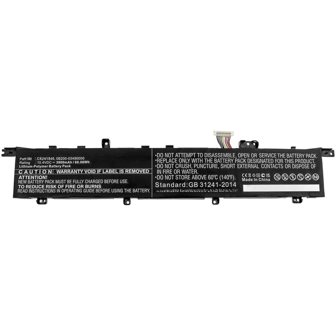 CoreParts Laptop Battery for Asus ZenBook Pro Duo UX581 / UX581GV, 60.06Wh Li-Polymer 15.4V 3900mAh (MBXAS-BA0291)