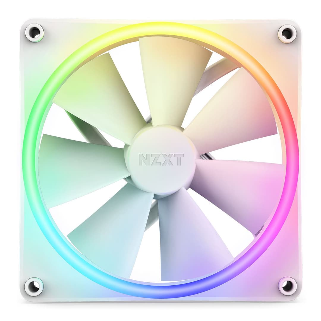 NZXT F140 RGB Duo 140mm PWM Fan White - Image 2