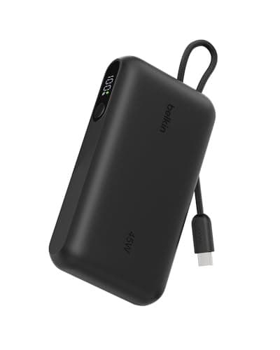 Belkin UltraCharge 45W Power Bank with Integrated USB-C Cable and Display - 10000mAh - Image 1