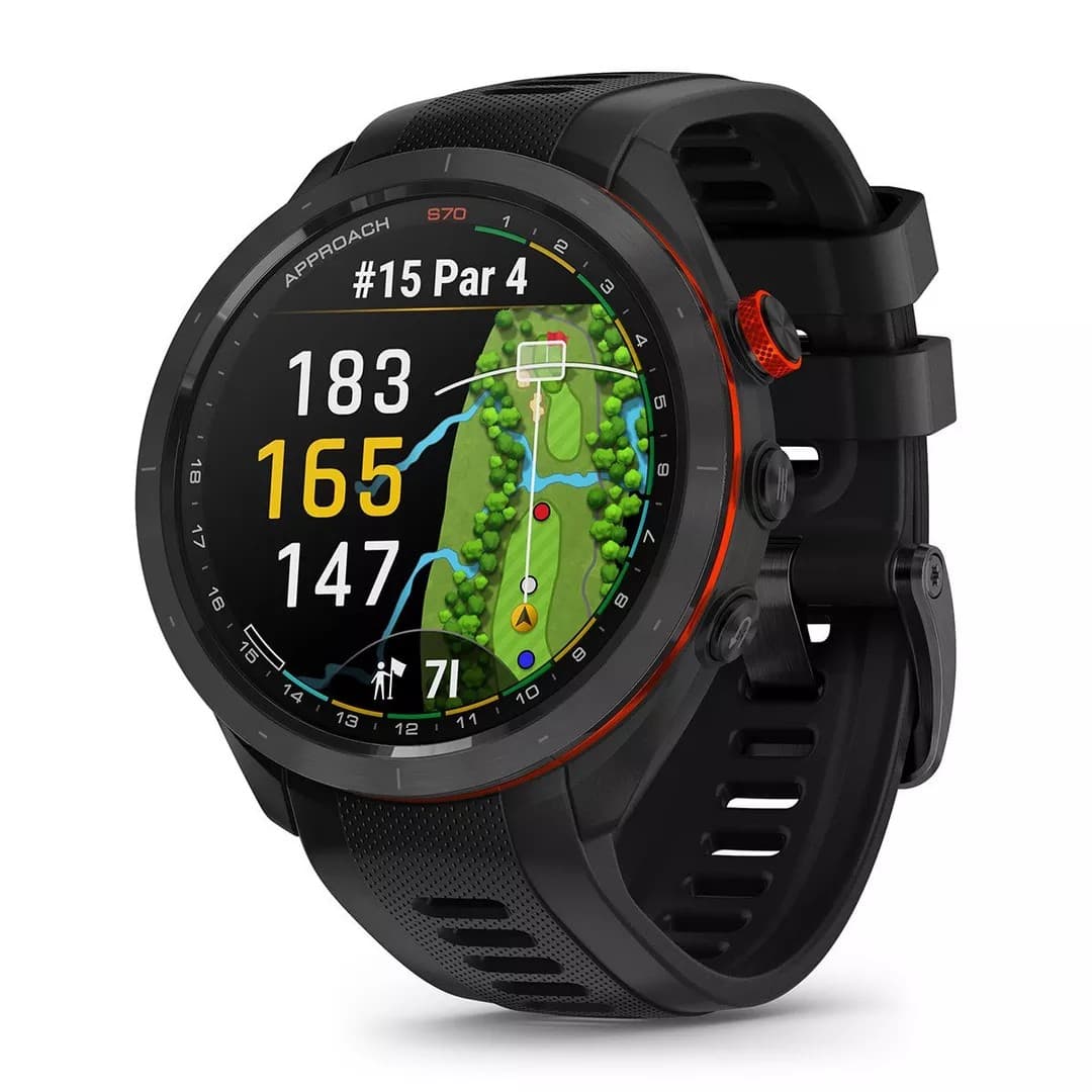 Garmin Approach S70 47mm GPS Golf Smartwatch - Black - Image 1