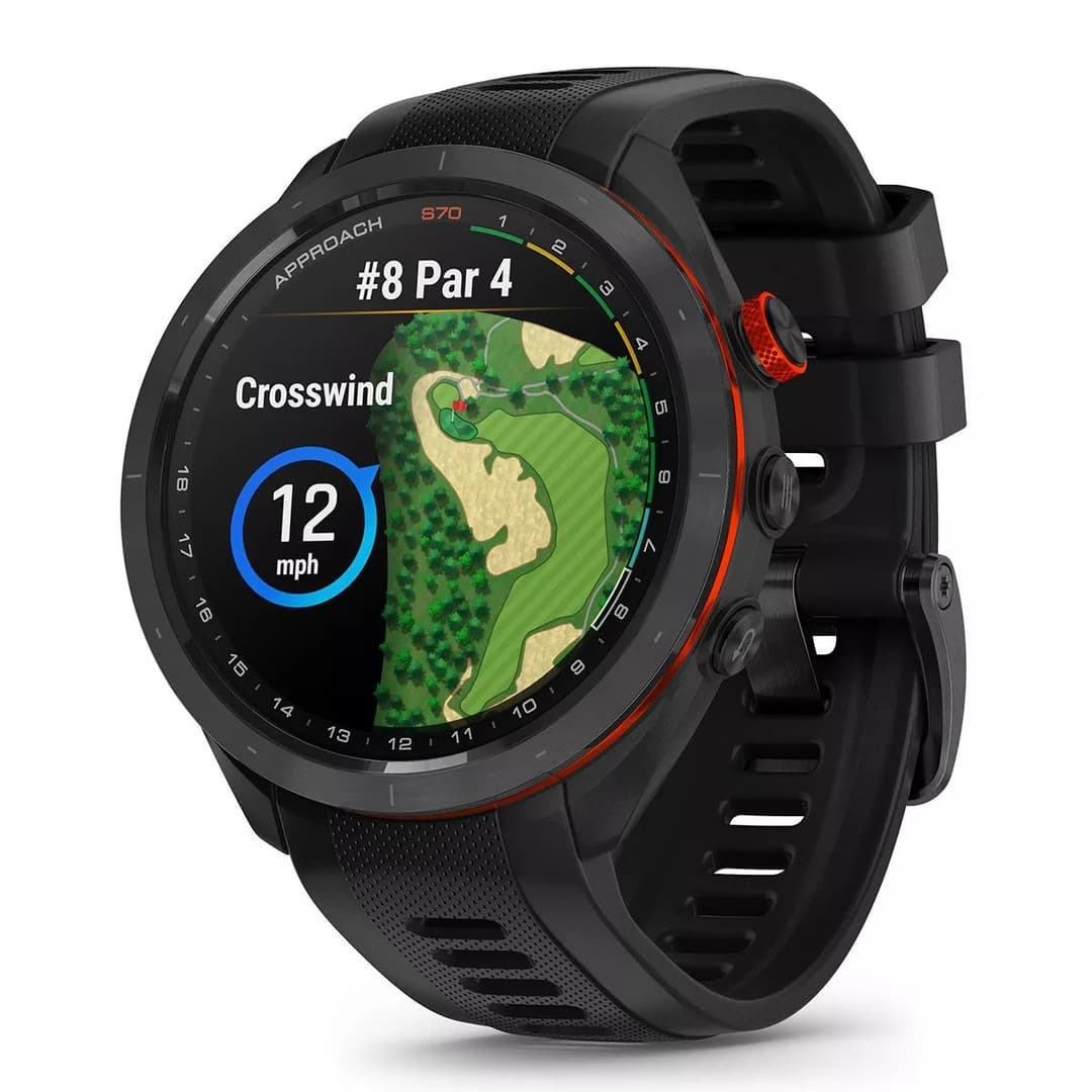 Garmin Approach S70 47mm GPS Golf Smartwatch - Black - Image 3