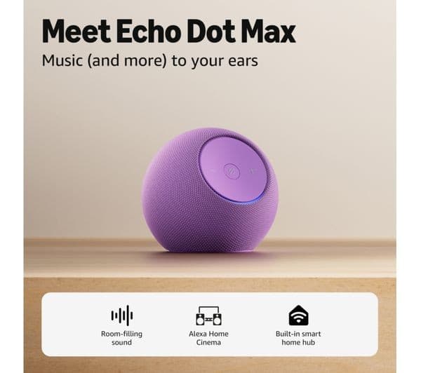 Amazon Echo Dot Max Smart Speaker Amethyst - Image 2