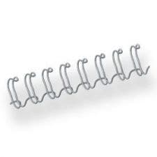 Fellowes A4 Wire Binding Combs 3:1 34 Loop Silver Pack of 100 - 6mm