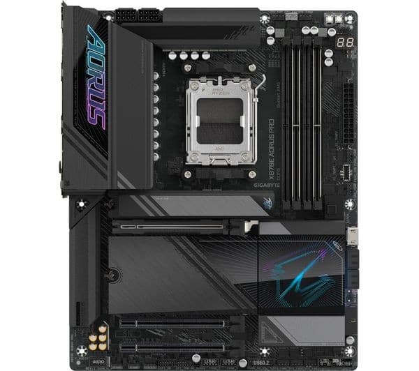 GIGABYTE X870E AORUS PRO AM5 ATX DDR5 Wi-Fi 7 Motherboard - Black