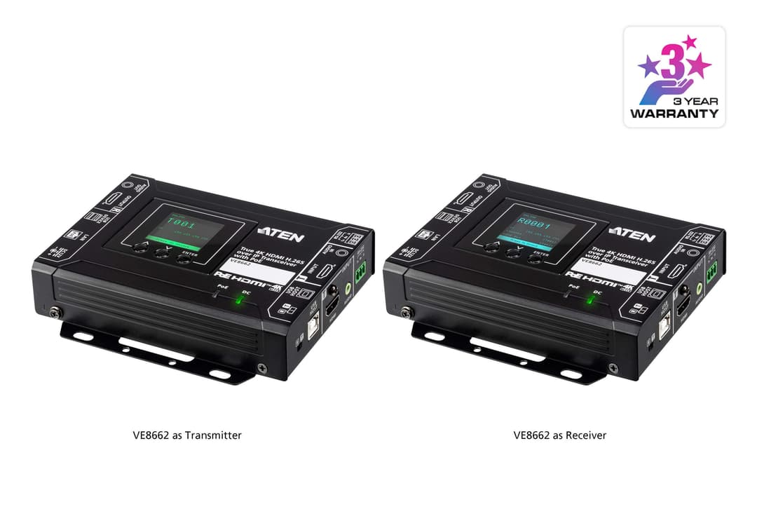 ATEN VE8662-AT-G AV extender AV transmitter & receiver Black - Image 2