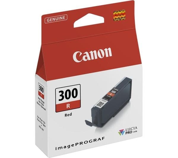 Canon PFI-300 Original Ink Tank - Red - Image 1