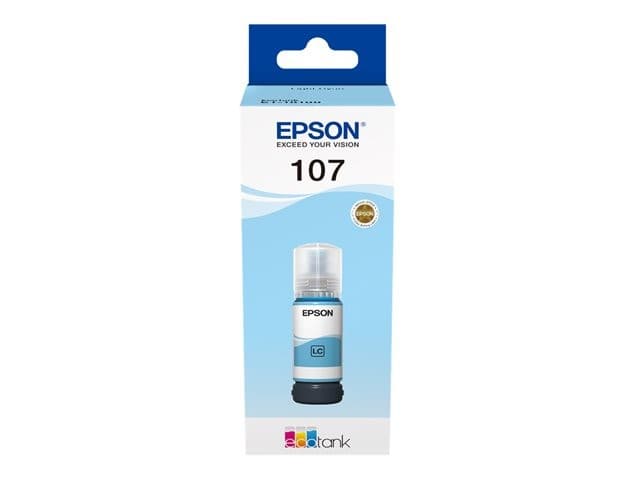 Epson 107 EcoTank Ink Bottle 70ml for ET-18100 - Light Cyan - Image 3