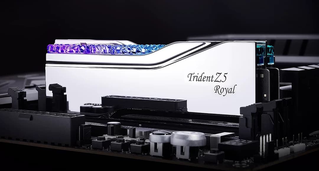 G.Skill Trident Z5 Royal Silver RGB F5-7600J3646G16GX2-TR5S Memory Module Kit 32 GB (2 x 16 GB) DDR5 7600 MHz CL36 - Image 2