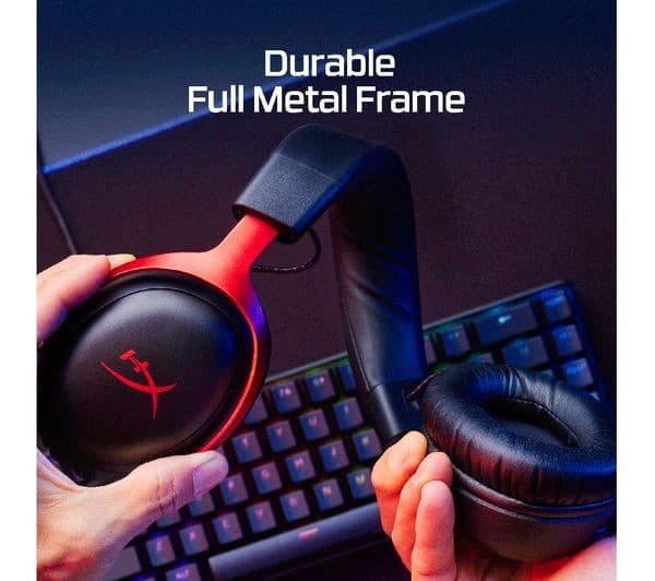 HyperX Cloud III Wired Gaming Headset, 3.5mm / USB-C / USB-A - Black - Image 7