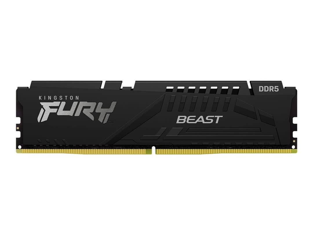 Kingston FURY Beast DDR5 5600MT/s CL40 Desktop Memory - Black 16GB (1 x 16GB) - Image 1