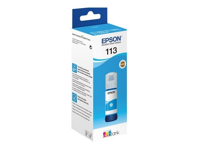 Epson EcoTank 113 Ink Bottle - Cyan - Image 1