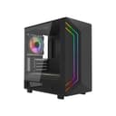 Vida Apollo M Micro-ATX Tempered Glass Gaming PC Case - Black thumbnail 2
