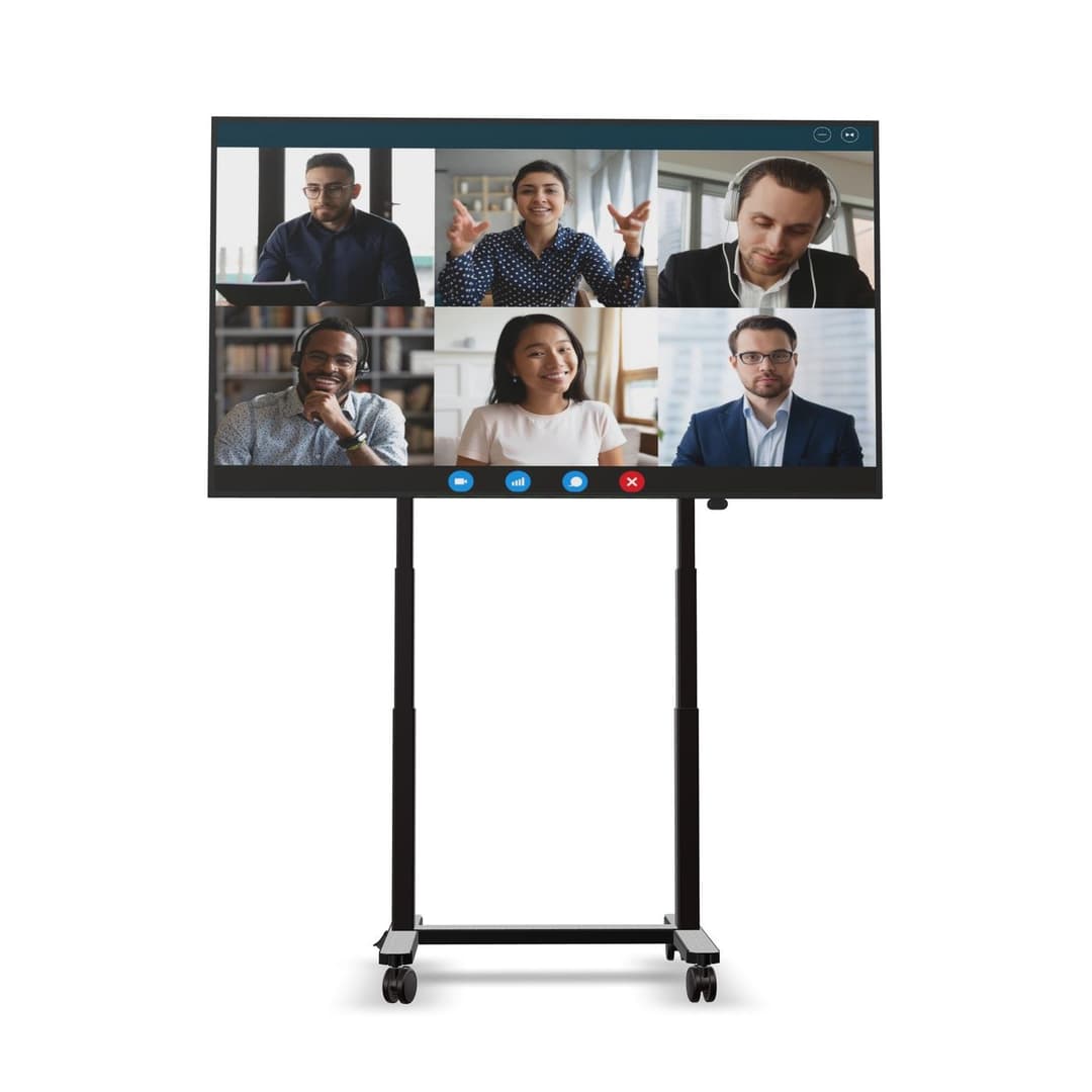 SMS Func Mobile Lite Motorised TV Floor Stand - Black - Image 1