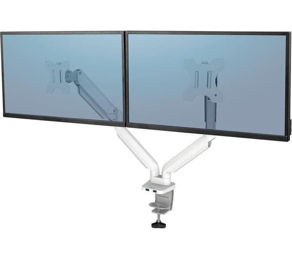 Fellowes Platinum Series Dual Monitor Arm - White (8056301) - Image 2