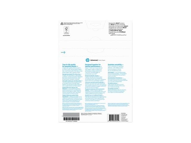 HP Advanced Glossy Photo Paper, 250 g/m², 25 Sheets - A4 - Image 4