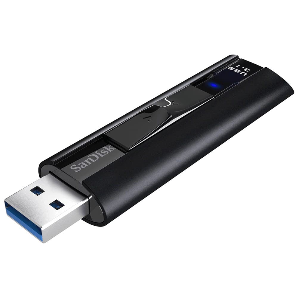 SanDisk Extreme PRO USB 3.2 Gen 1 Solid State Flash Drive (SDCZ880) USB Type-A Black - 256GB