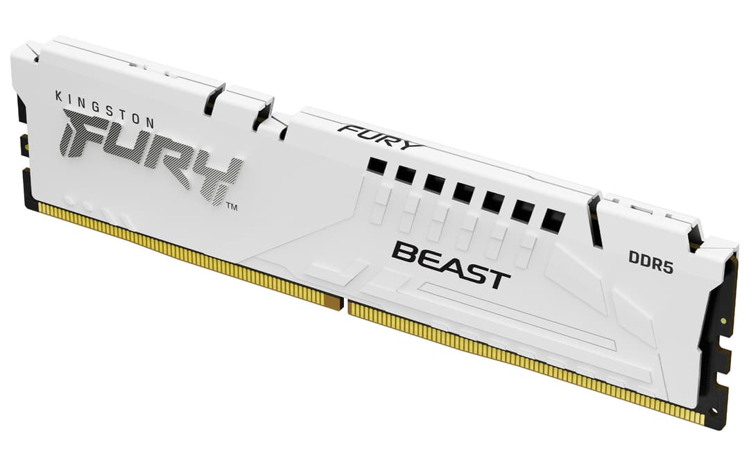 Kingston Technology FURY Beast 16GB 5600MT/s DDR5 CL36 DIMM White EXPO - Image 1